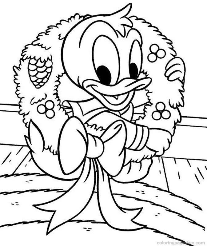 Disney Christmas Coloring Pages 16