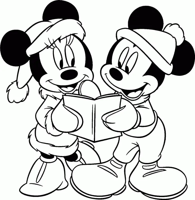 Disney Christmas Coloring Pages 21