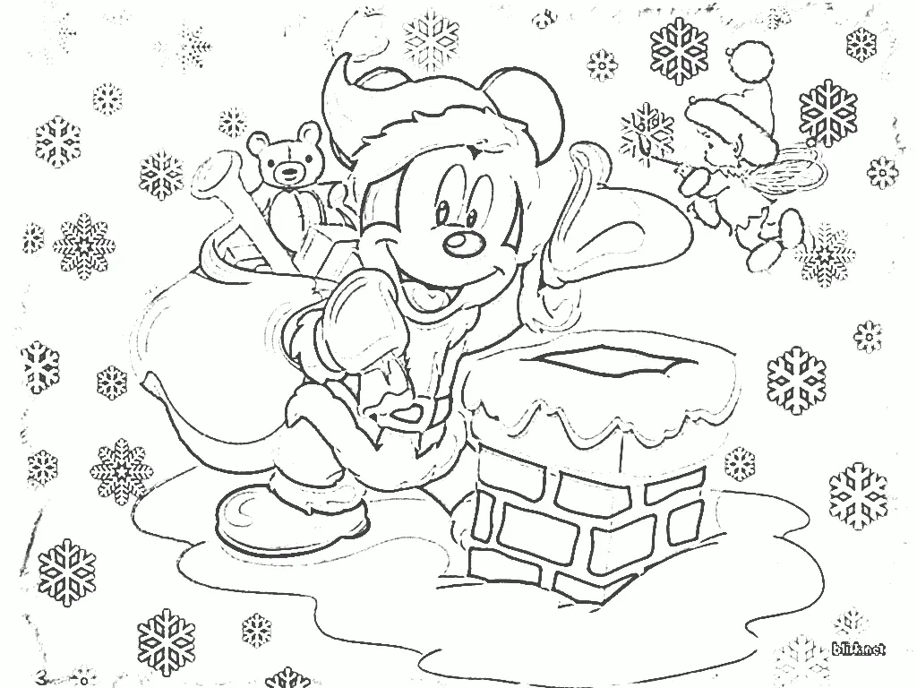 Disney Christmas Coloring Pages 22