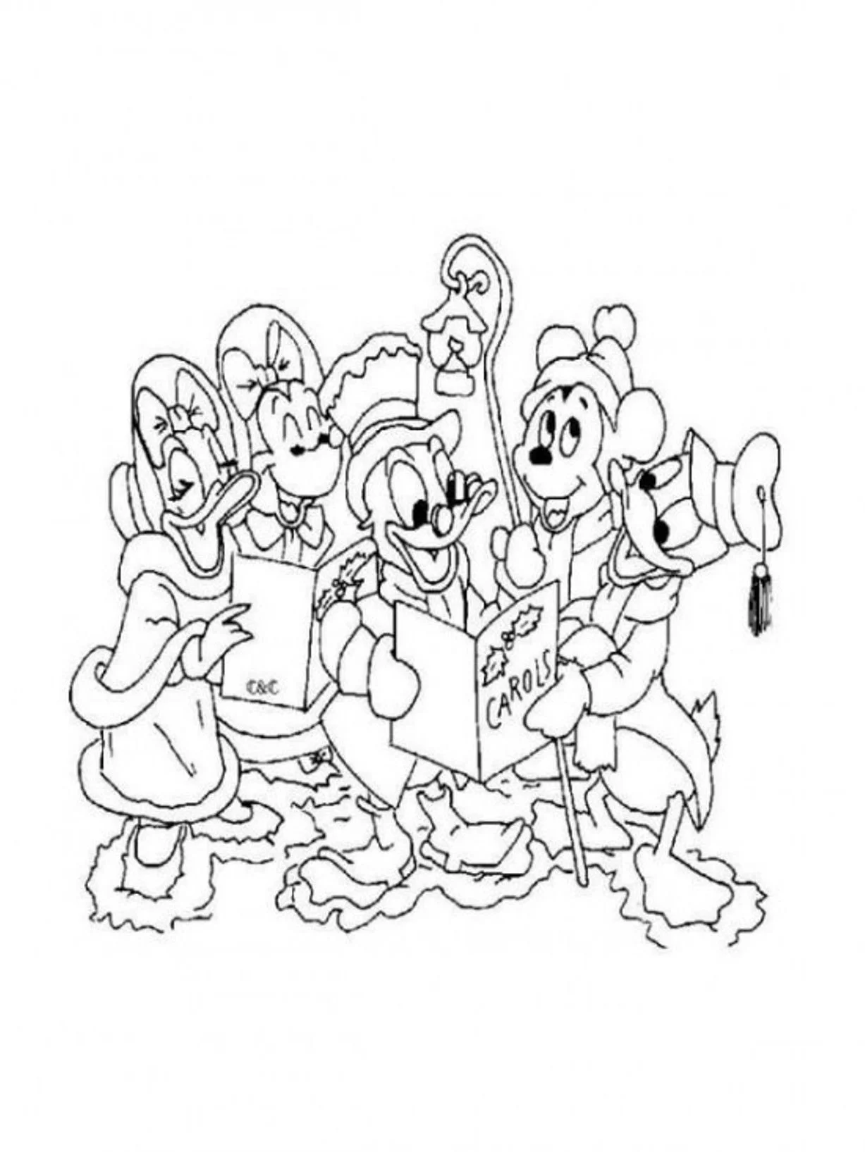 Disney Christmas Coloring Pages 24