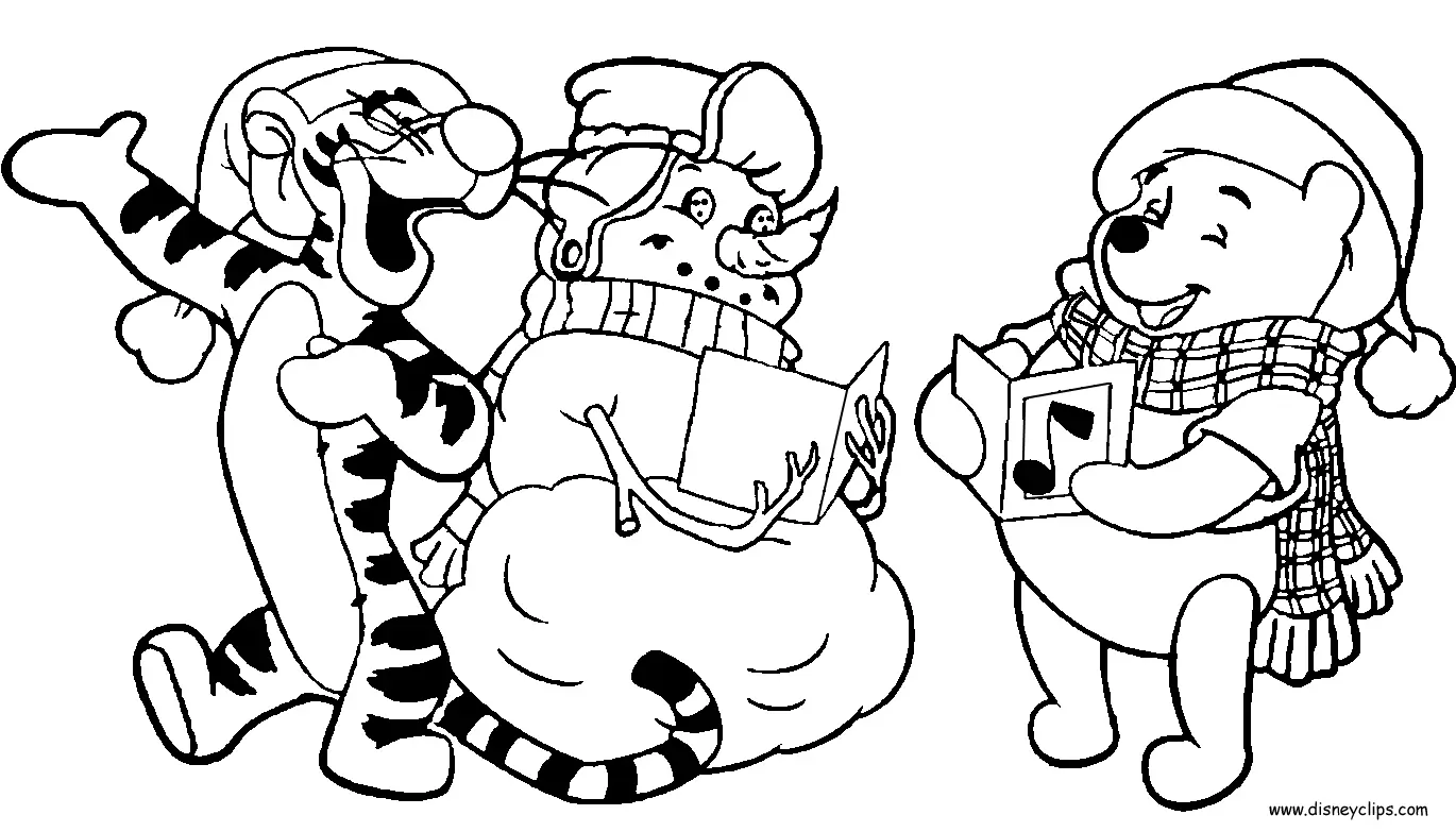 Disney Christmas Coloring Pages 3