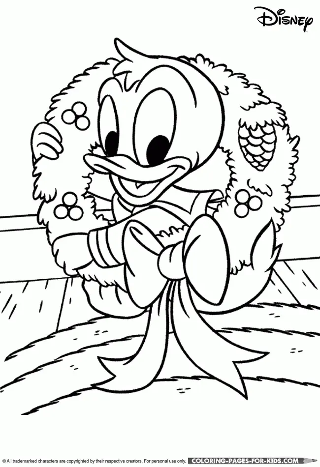Disney Christmas Coloring Pages 30