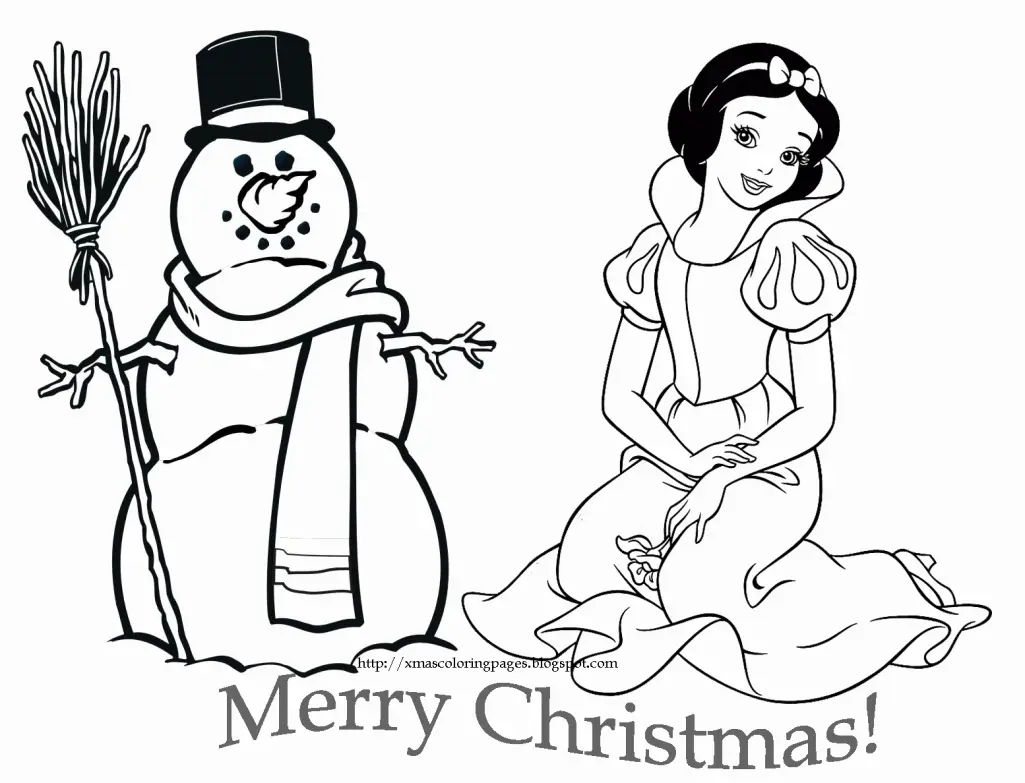 Disney Christmas Coloring Pages 32