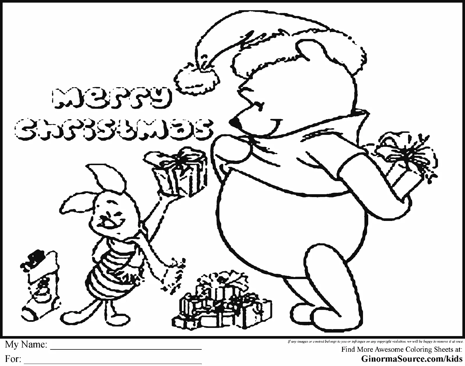 Disney Christmas Coloring Pages 33