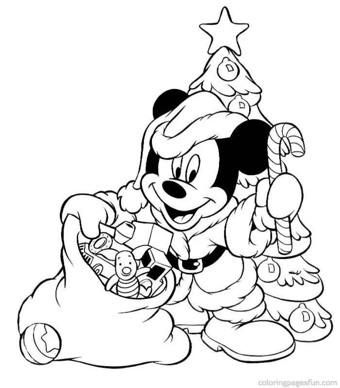 Disney Christmas Coloring Pages 4