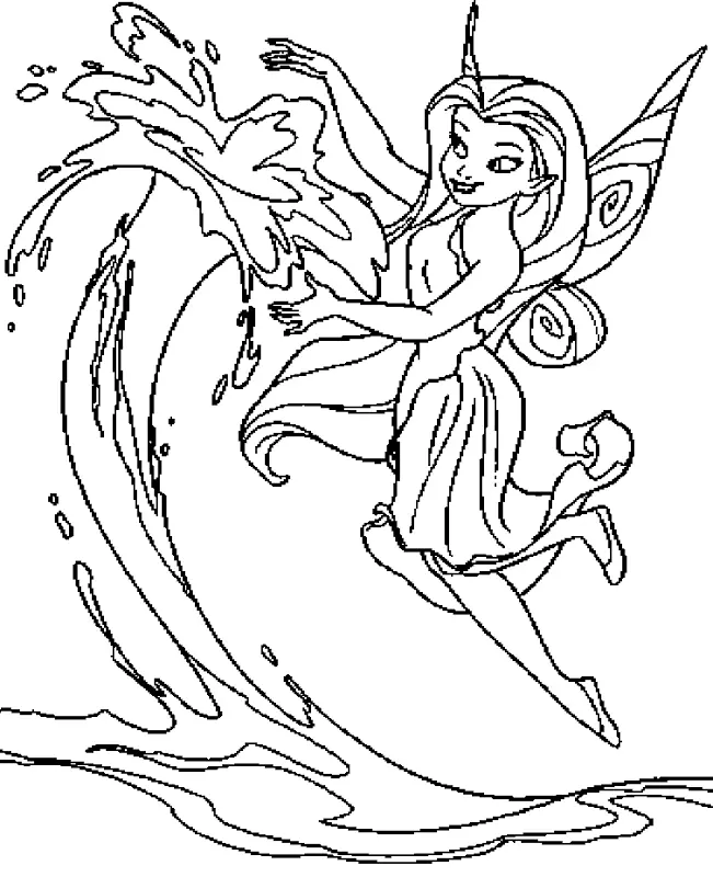 Disney Fairies Coloring Pages 12