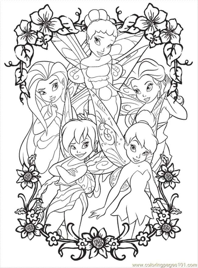 Disney Fairies Coloring Pages 2
