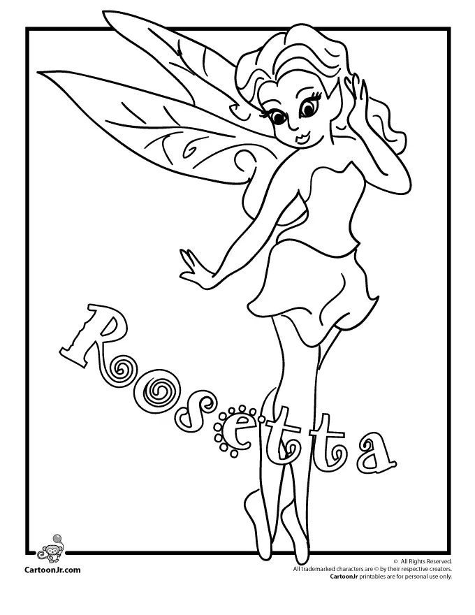 Disney Fairies Coloring Pages 33