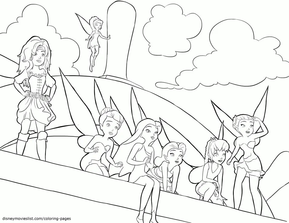Disney Fairies Coloring Pages 37