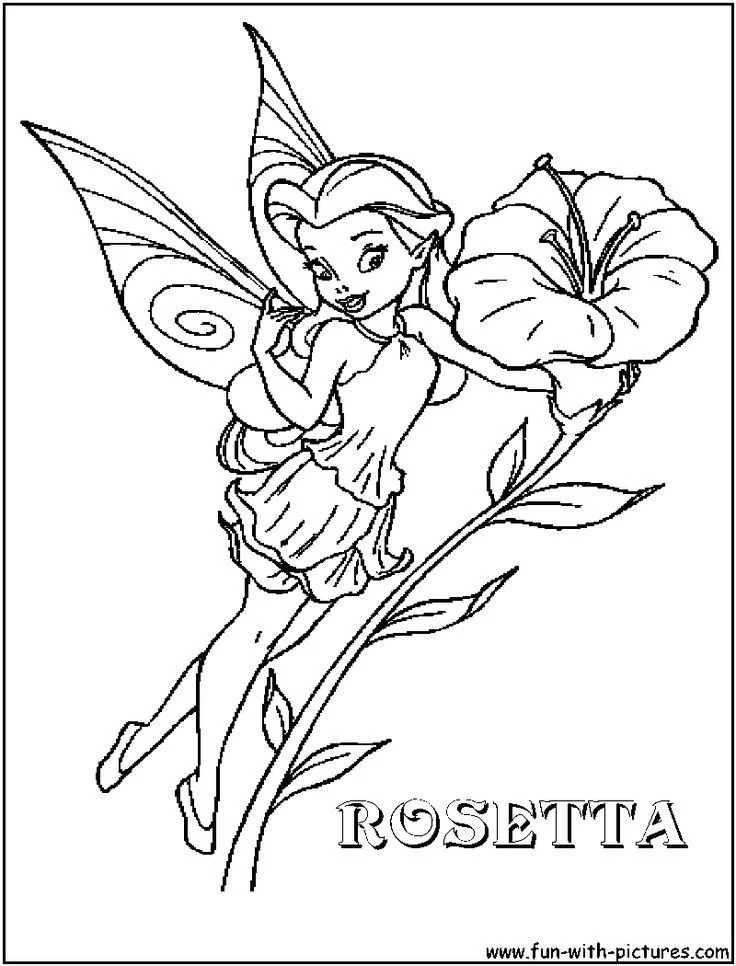 Disney Fairies Coloring Pages 8
