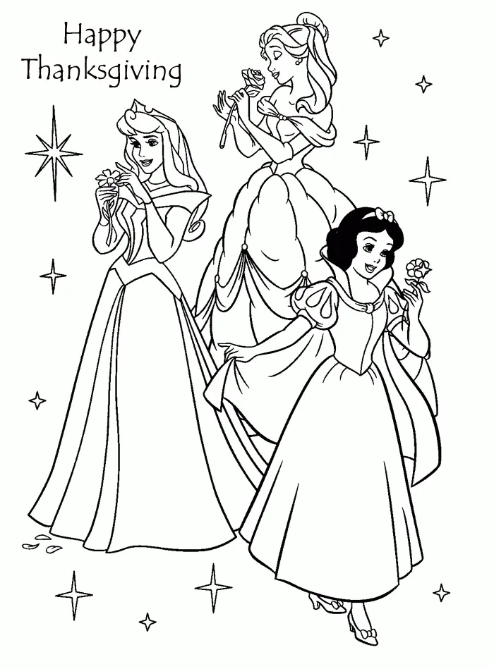 Desenhos de Acao de Gracas de Disney Para Colorir 34