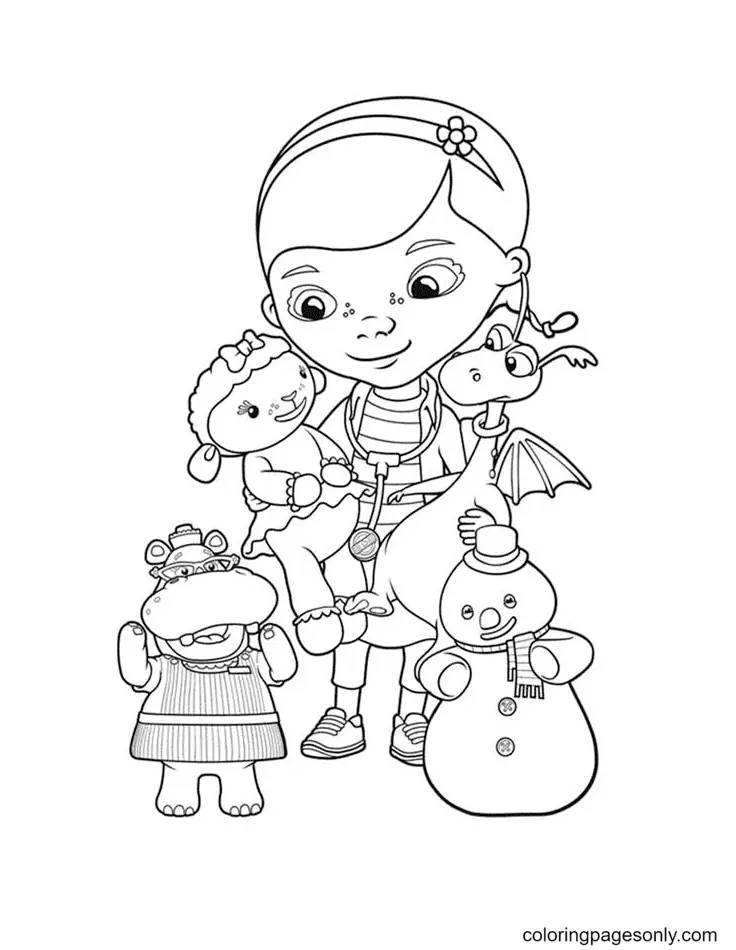 Doc McStuffins Coloring Pages 12