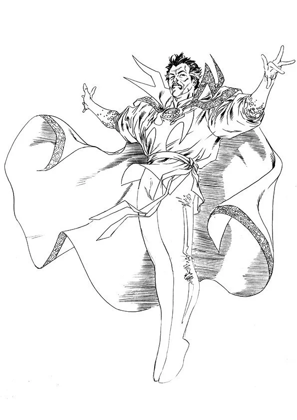Doctor Strange Coloring Pages 1
