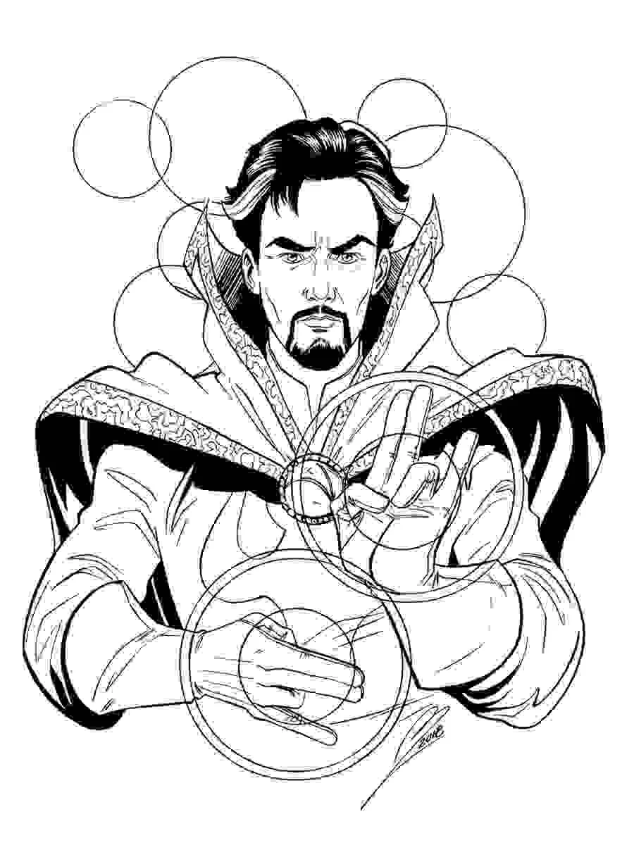 Doctor Strange Coloring Pages 10