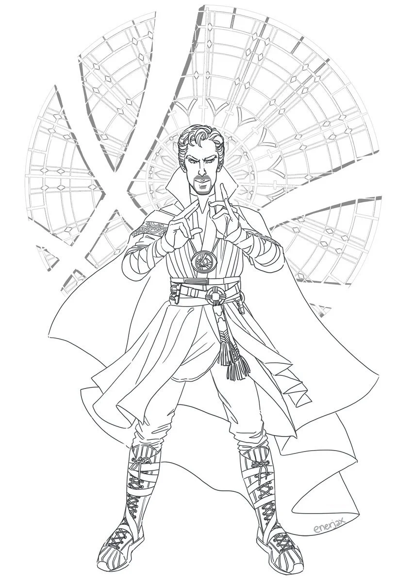 Doctor Strange Coloring Pages 12