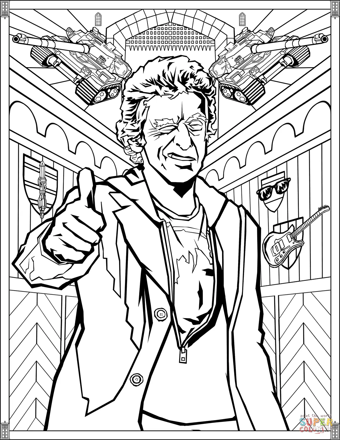 Doctor Who coloring pages 10