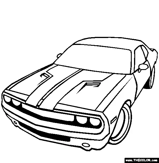 Dodge Hellcat Ausmalbilder 2