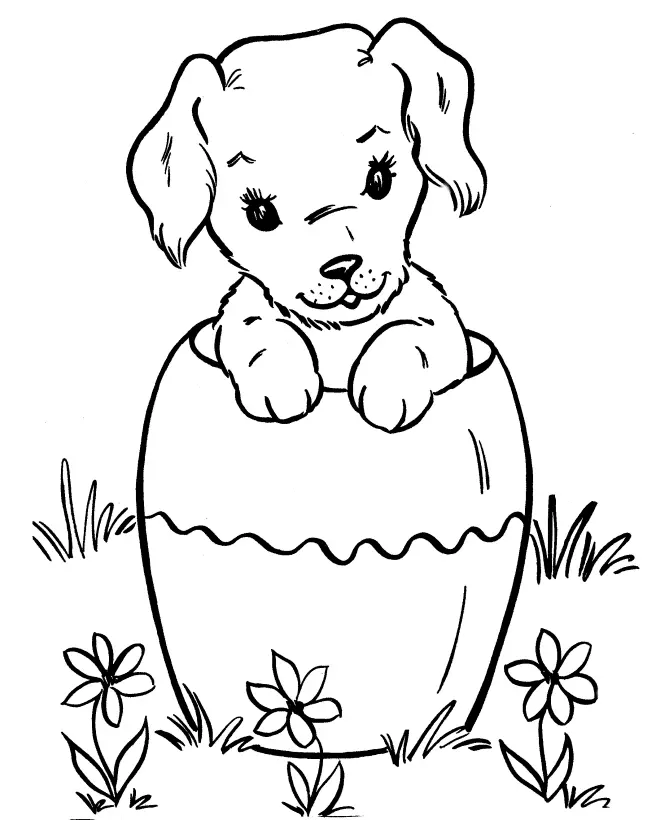 Perros Para Colorear 6