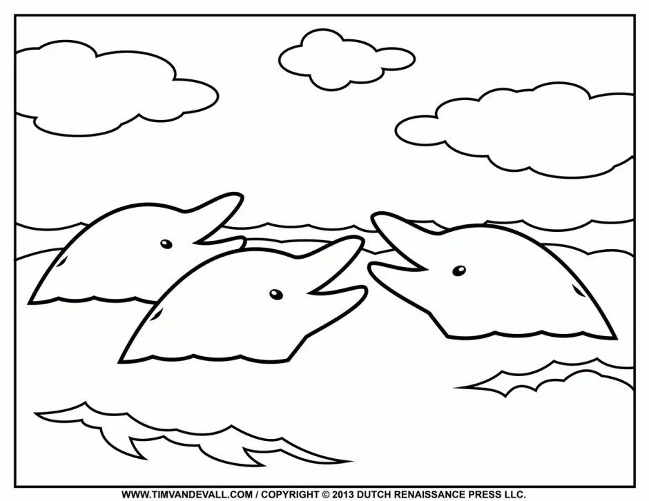Dolphin Coloring Pages 61