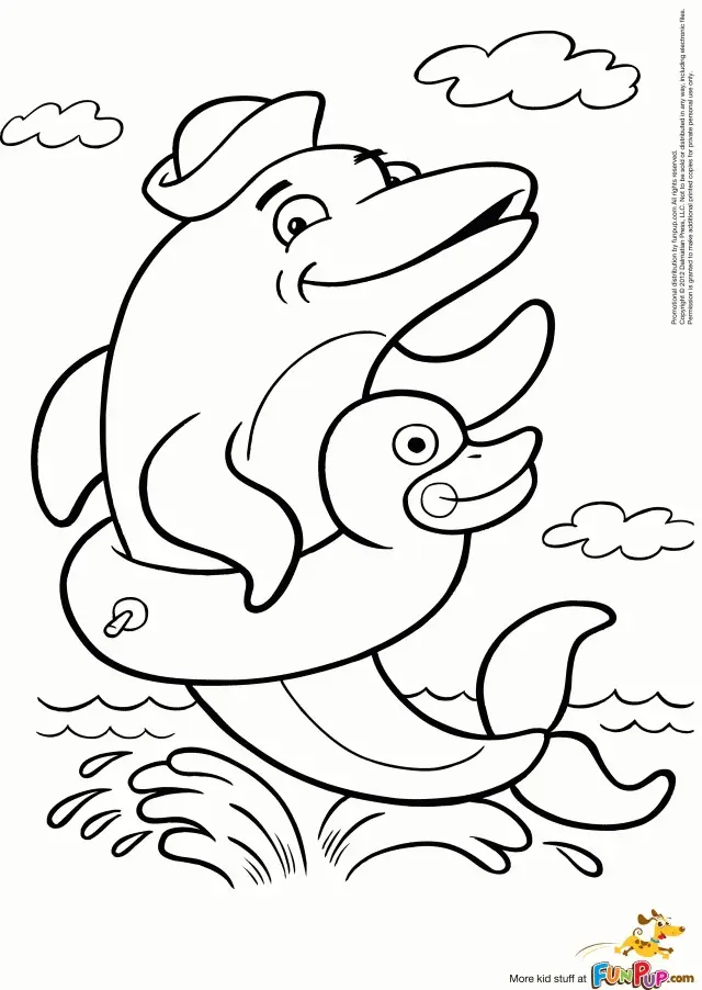 Dolphin Coloring Pages 63