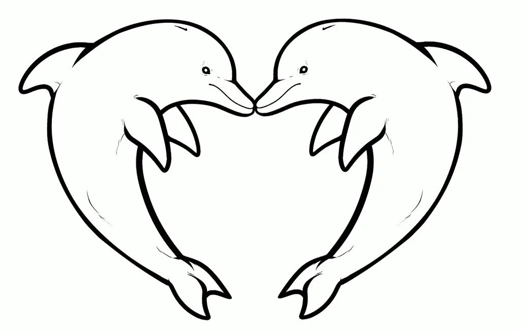 Dolphin Coloring Pages 9