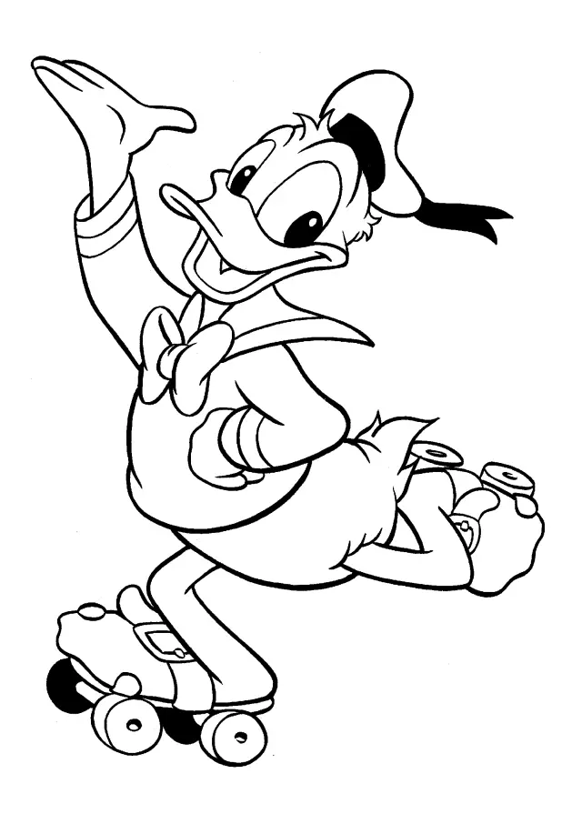 Donald Duck Coloring Pages 1