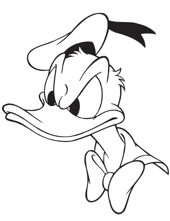 Donald Duck Coloring Pages 10