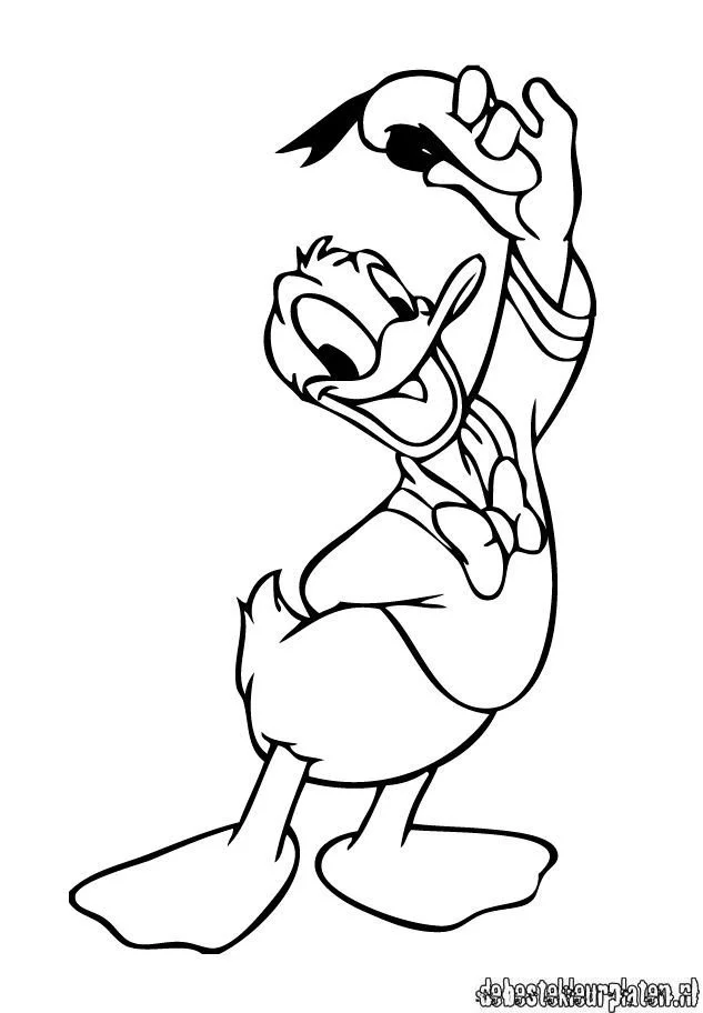 Donald Duck Coloring Pages 11