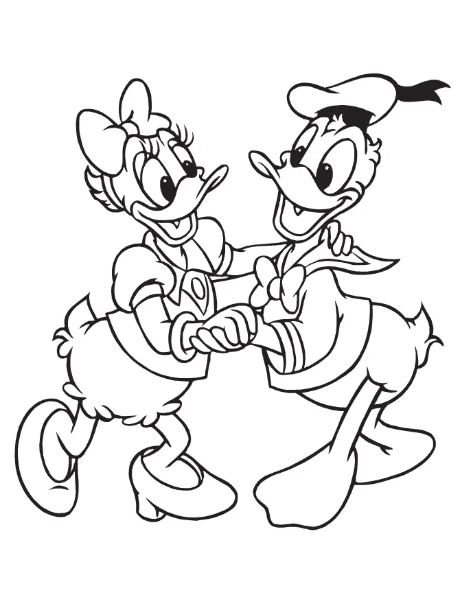 Donald Duck Coloring Pages 14