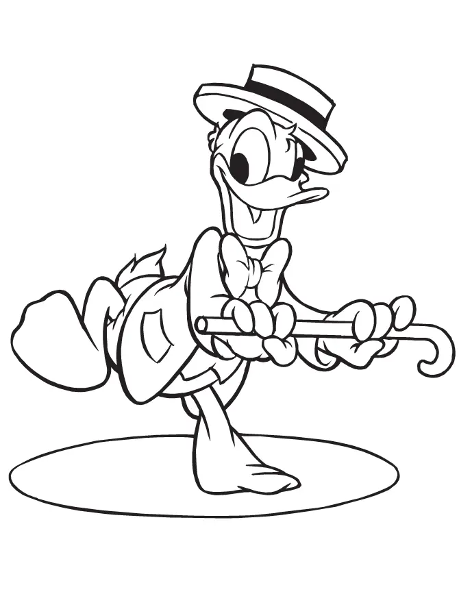 Donald Duck Coloring Pages 16