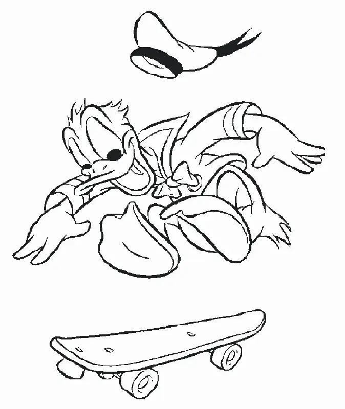 Donald Duck Coloring Pages 21