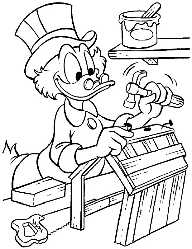 Donald Duck Coloring Pages 23