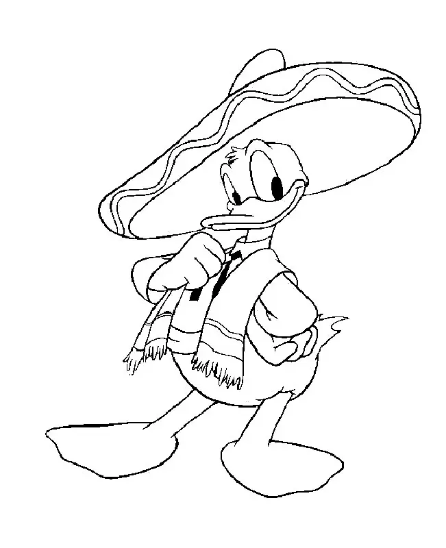 Donald Duck Coloring Pages 28