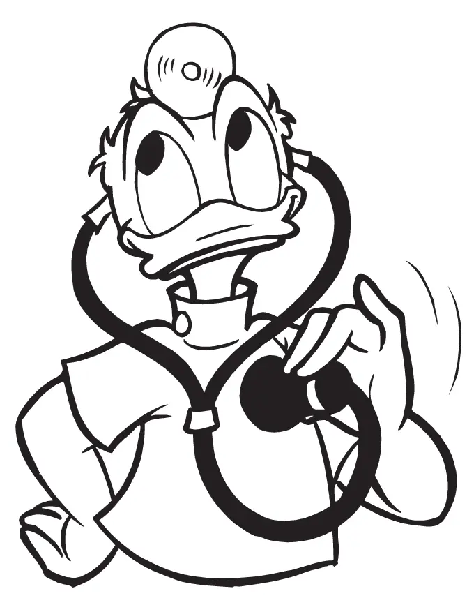 Donald Duck Coloring Pages 44