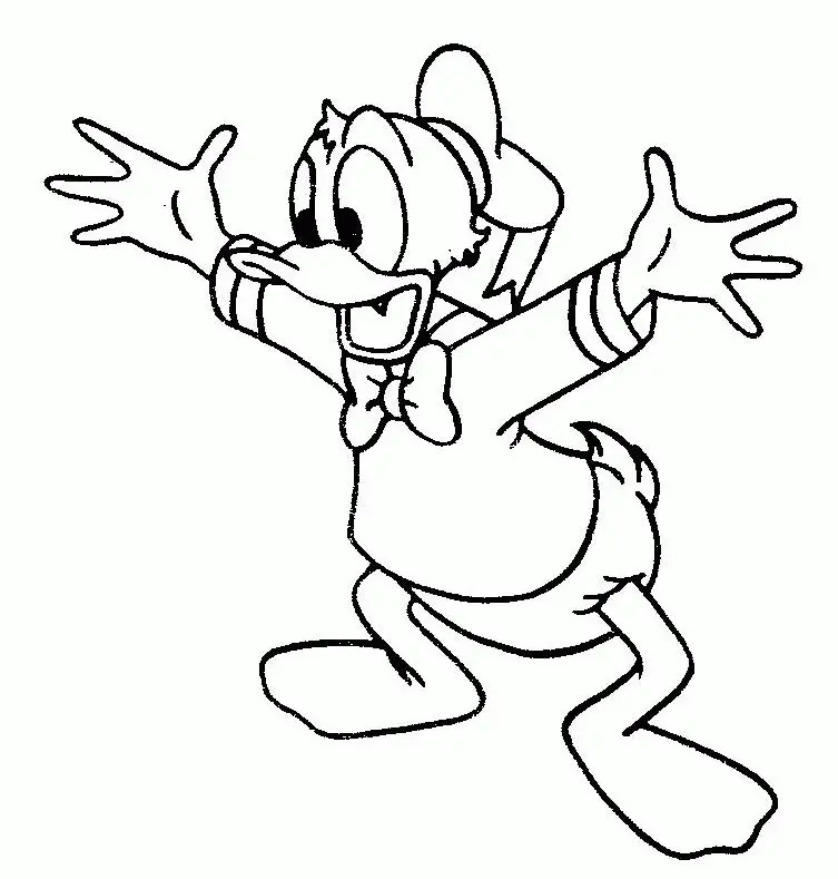 Donald Duck Coloring Pages 5