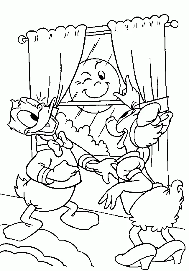 Donald Duck Coloring Pages 8