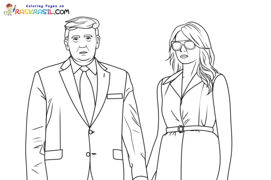 Donald Trump Para Colorir 5