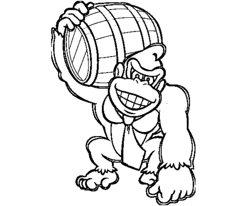 Donkey Kong Ausmalbilder 10