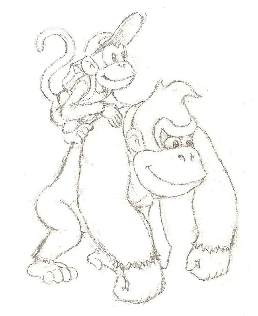 Donkey Kong Ausmalbilder 22