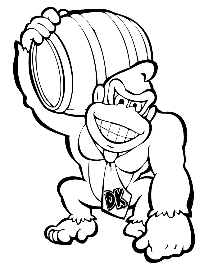 Donkey Kong Ausmalbilder 3