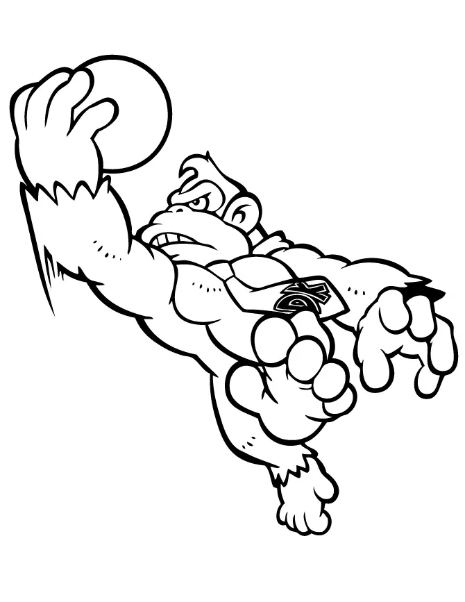 Donkey Kong Ausmalbilder 8