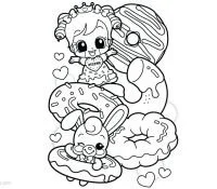 Donut Coloring Pages 7