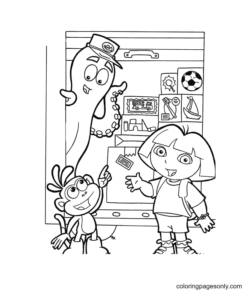 Dora The Explorer Coloring Pages 15