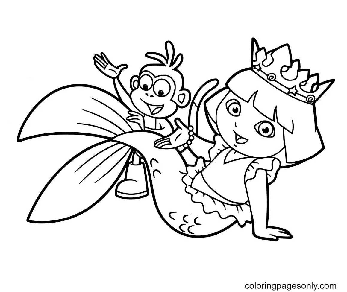 Dora The Explorer Coloring Pages 2