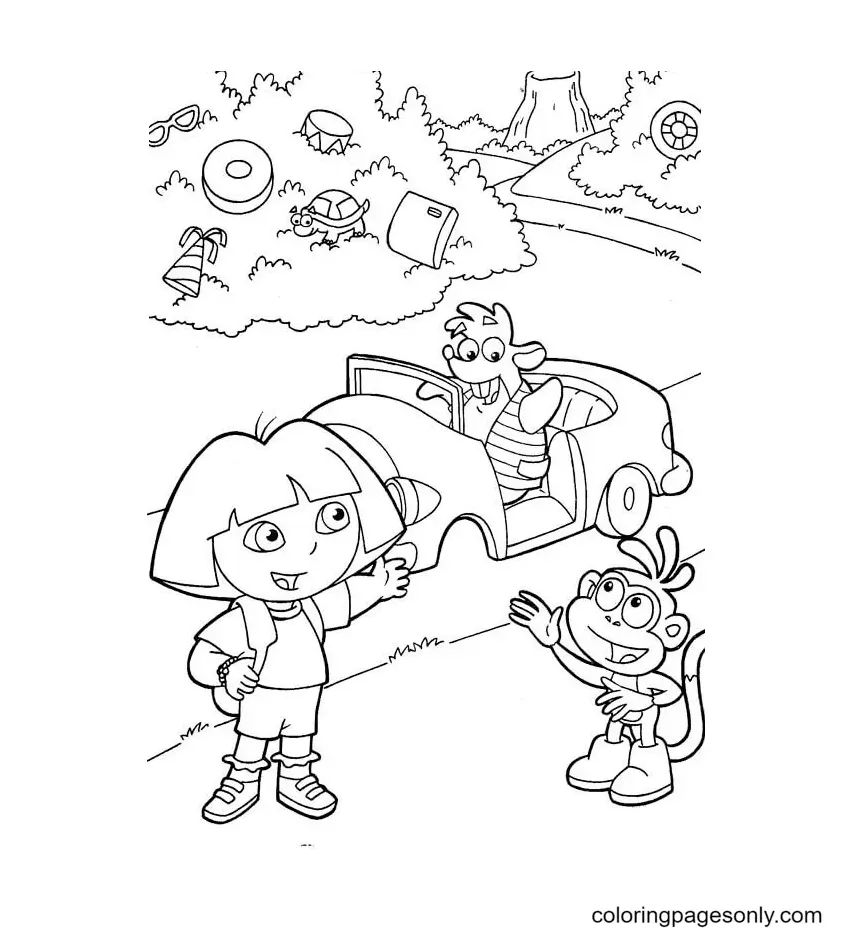 Dora The Explorer Coloring Pages 26