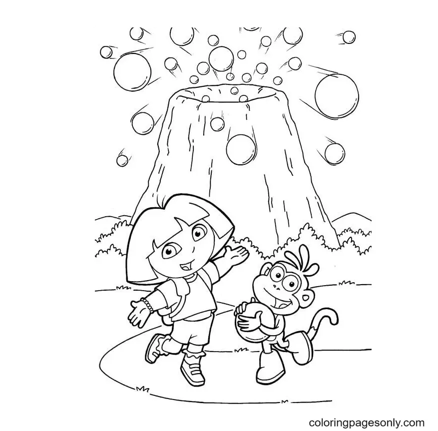 Dora The Explorer Coloring Pages 30