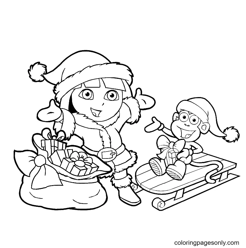 Dora The Explorer Coloring Pages 32