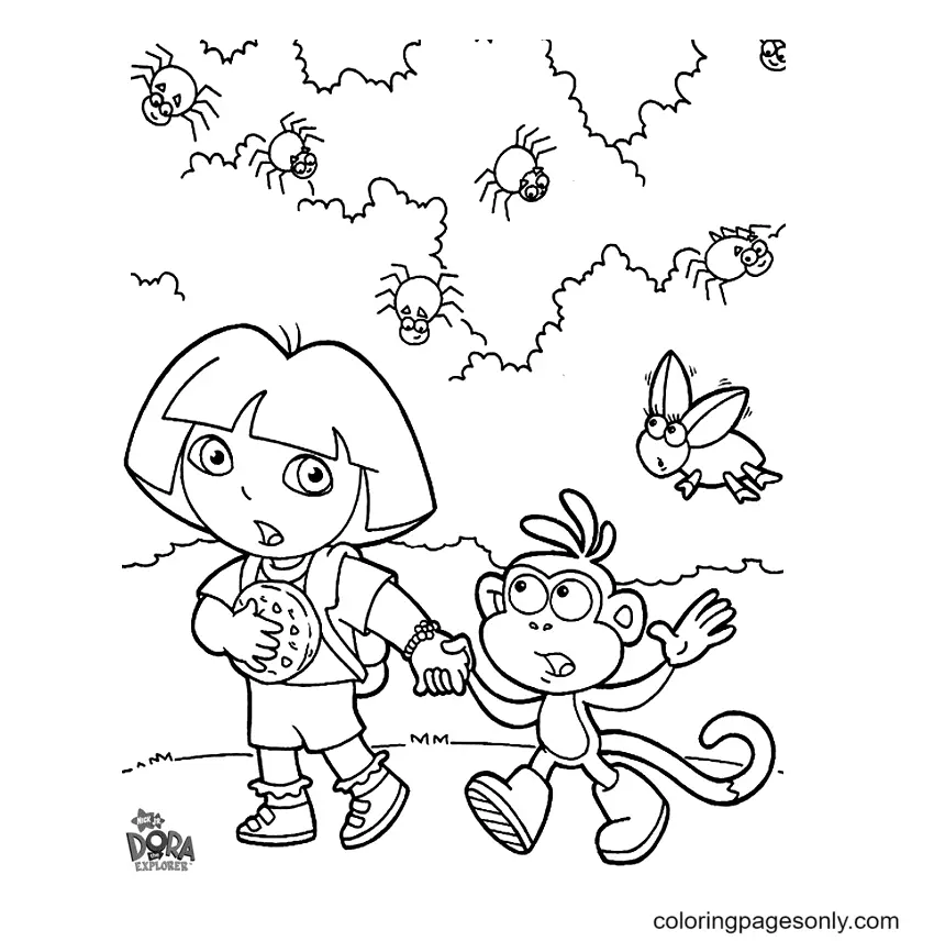 Dora The Explorer Coloring Pages 38