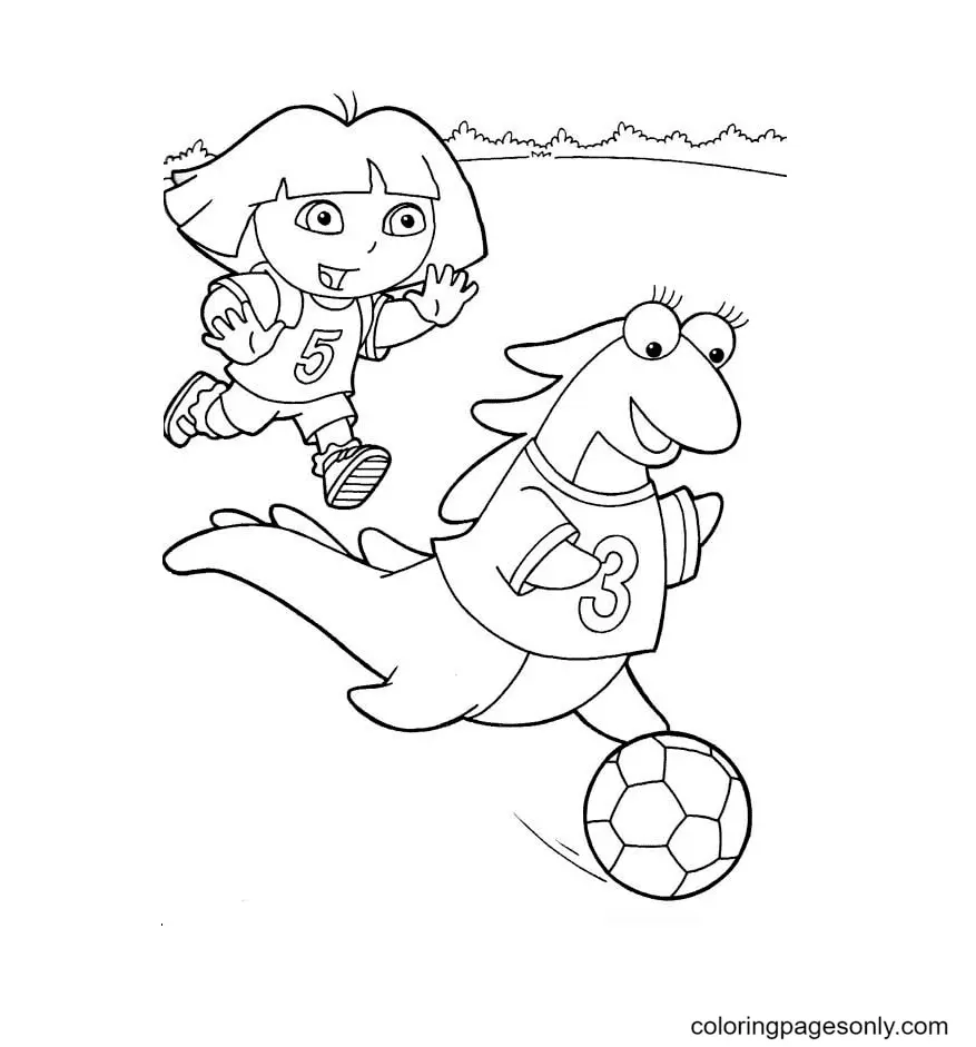 Dora The Explorer Coloring Pages 42