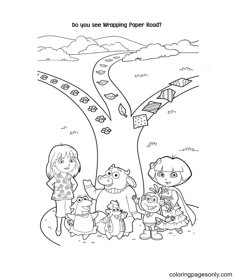 Dora The Explorer Coloring Pages 6